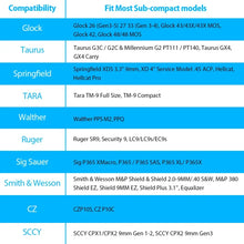 Load image into Gallery viewer, Gunflower Universal OWB index release Holster for Sub-Compacts