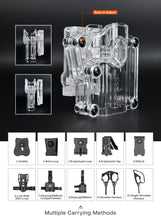Load image into Gallery viewer, Cytac Transparent Mega-fit Holster with belt clip (Fit over 150 pistols)