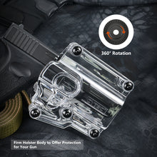 Load image into Gallery viewer, Cytac Transparent Mega-fit Holster with belt clip (Fit over 150 pistols)