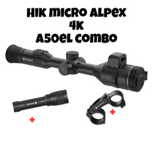 Load image into Gallery viewer, HikMicro Alpex 4K A50EL LRF DAY/Night Vision Rifle Scope with infrared Illuminator & applied ballistics
