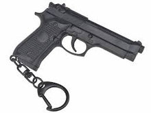 Load image into Gallery viewer, Pistol Keychain, Semi-functional