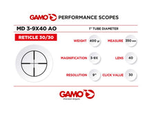 Load image into Gallery viewer, Gamo scope MD 3-9X40 AO