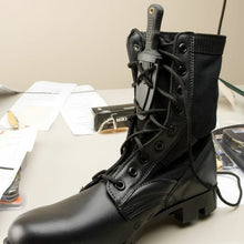 Load image into Gallery viewer, Combat Sub Commander Mini Boot Knife Black w-Boot Sheath