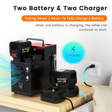 Load image into Gallery viewer, COMPRESSOR Battery powered 12V 300 bar 4500psi with auto shut off