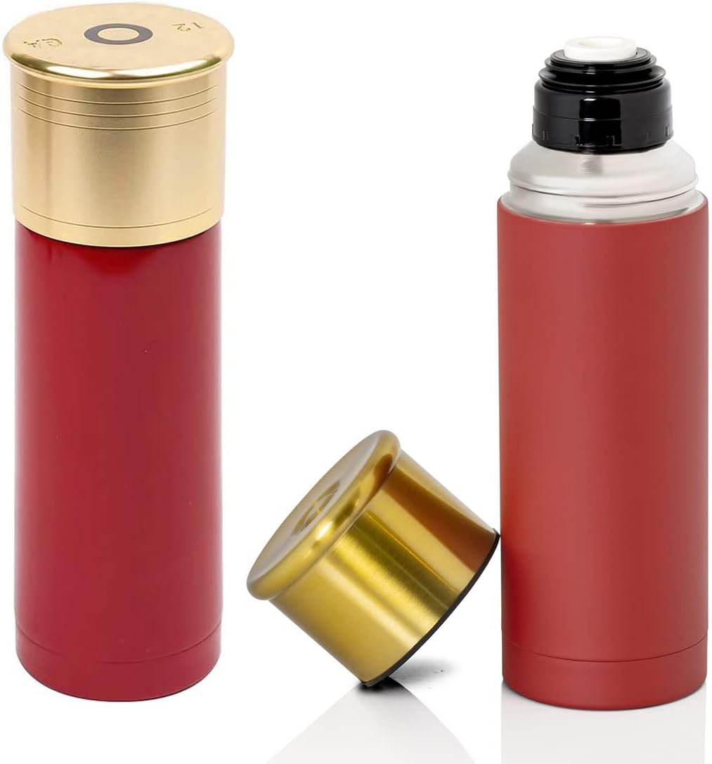 Calibre Red 12G Shotgun Shell Thermo Bottle 25 oz/700 ml