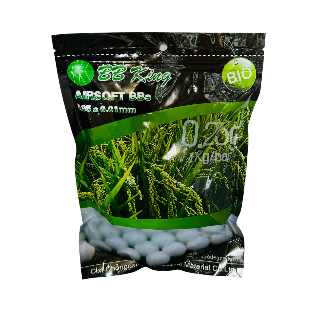 BB King 0.25g Biodegradable Airsoft 6mm BB 1KG Pack