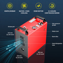 Load image into Gallery viewer, GX CS4-i 400bar 12v/220v Air &amp; water cooled pcp compressor
