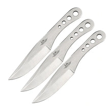 Load image into Gallery viewer, UNITED CUTLERY GIL HIBBEN LARGE TRIPLE SET THROWING KNIVES BLADE
