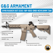 Load image into Gallery viewer, G&amp;G Airsoft rifle CM16 RAIDER EGC-16P-RDS-DNB-NCM DST
