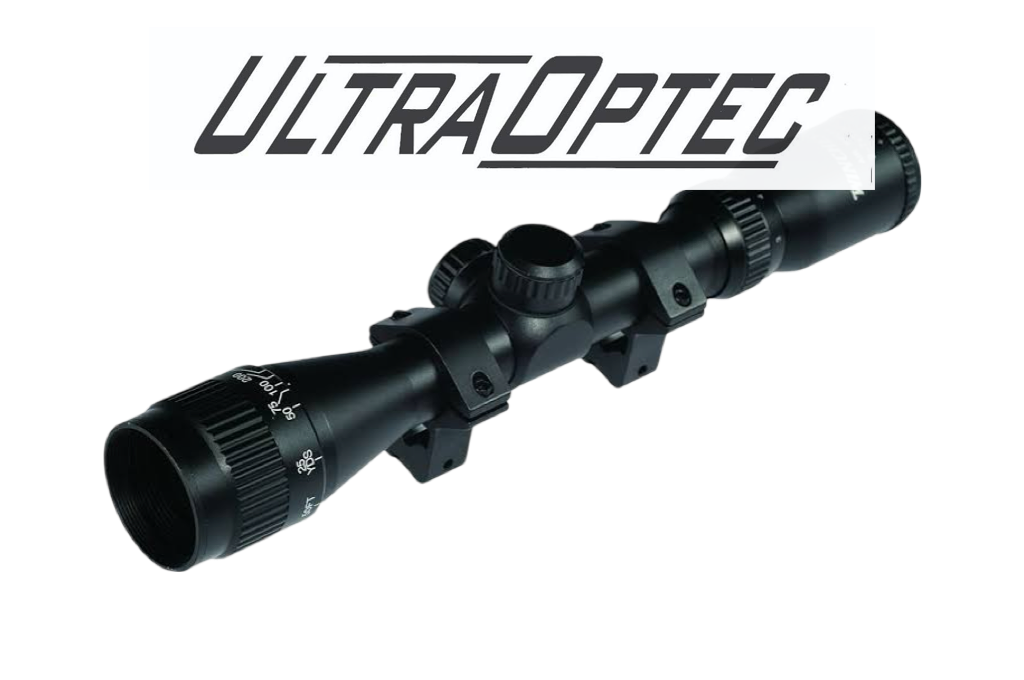 ULTRA OPTEC S 2-7X32AO 1” Tube w/parallax & mounts