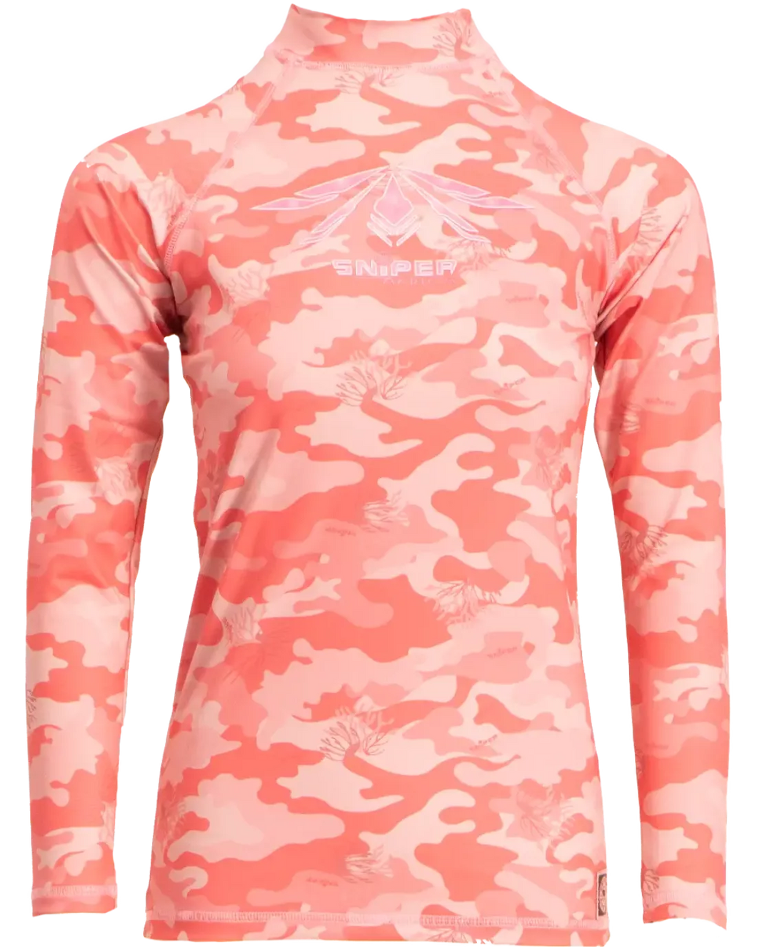 CORAL PINK LADIES L/S RASH VEST