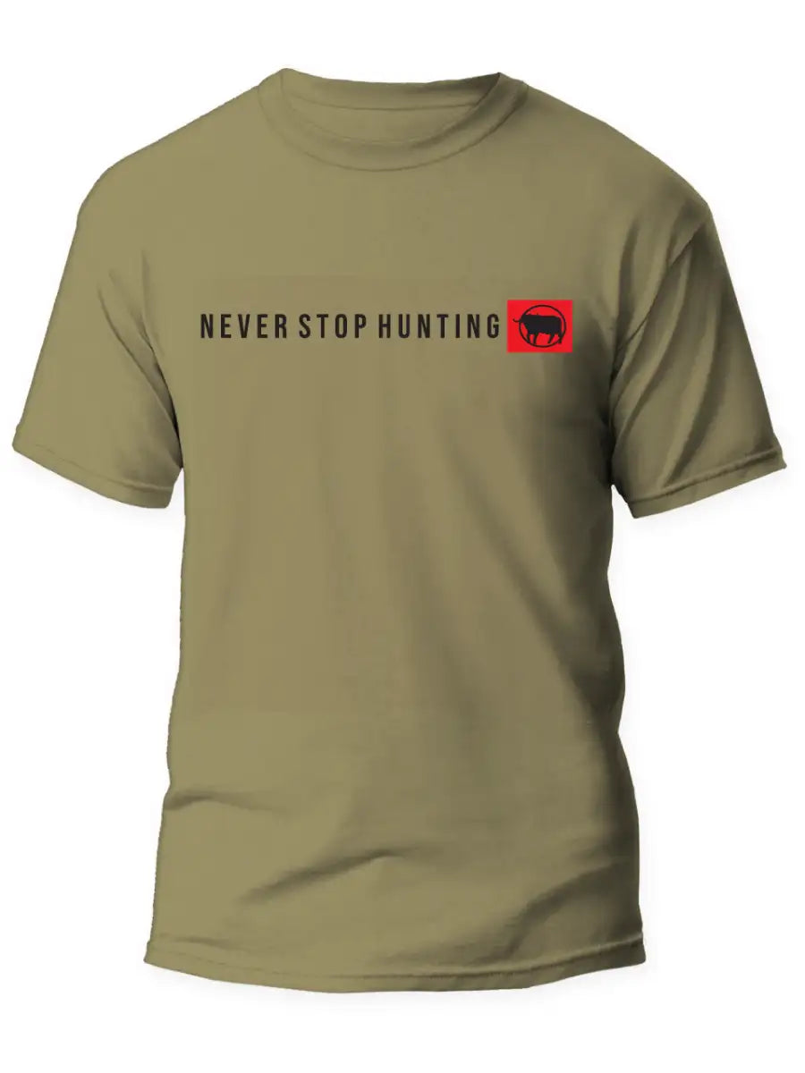 KHAKI NEVER STOP T-SHIRT