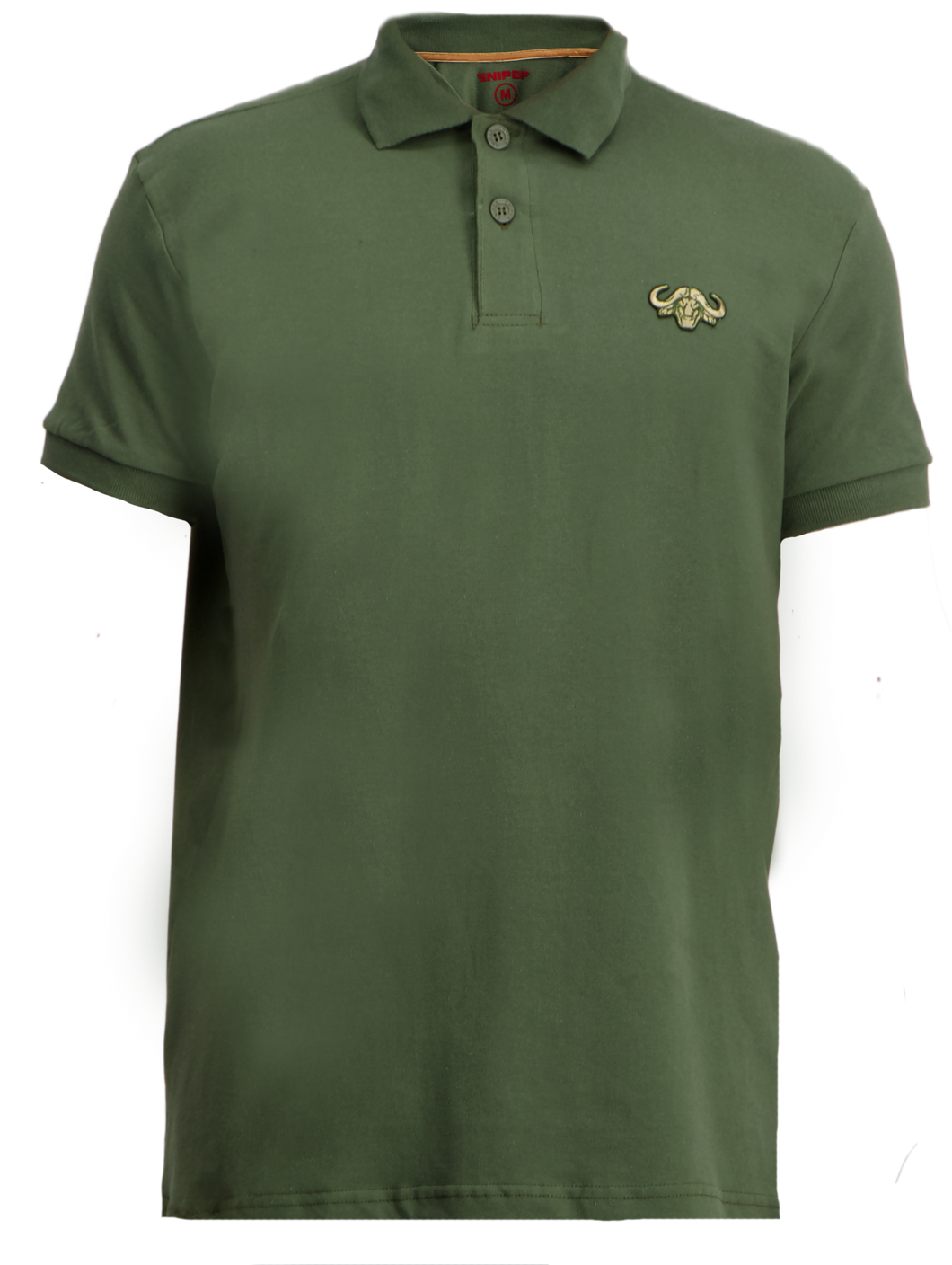 ZZZ OLIVE BUFFALO LOGO SHORT SLEEVE GOLFER