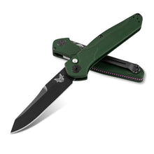 Load image into Gallery viewer, Benchmade 9400 Osborne Auto Green Aluminium Handle w/Black Blade Finish
