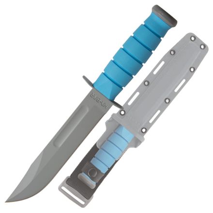 KA-BAR USSF Space-Bar Plain Edge Blue Kraton-G Handle w/Grey Polymer Sheath