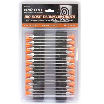 Cold Steel Blowgun Razor Tip Broad Head Darts - 40 Pack