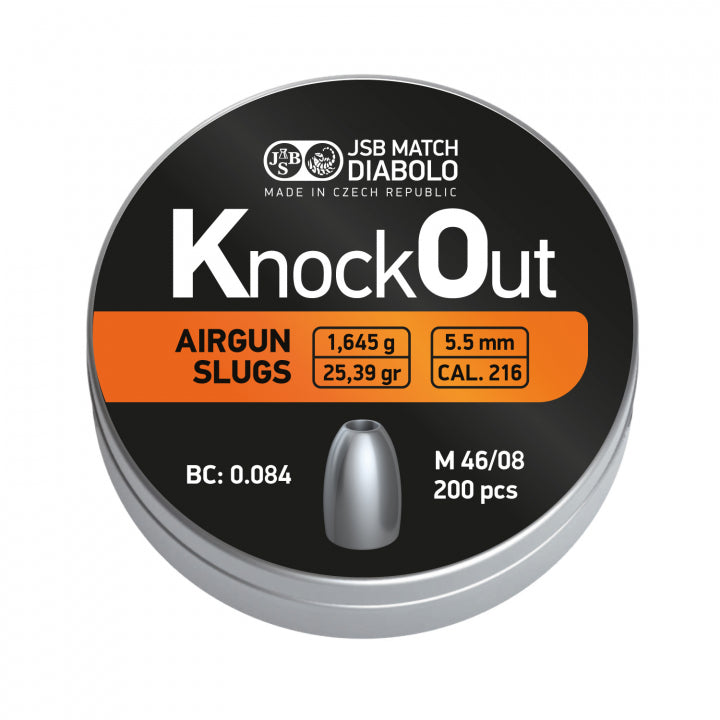 JSB Knock out Slug .216 5.5 mm - 200 Pieces