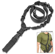 Load image into Gallery viewer, Gun Sling Tactical 1 point Black
