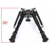 Load image into Gallery viewer, VECTOR OPTICS SCBPB-01 6 INCH SPRING RETRACTABLE rokstad BIPOD
