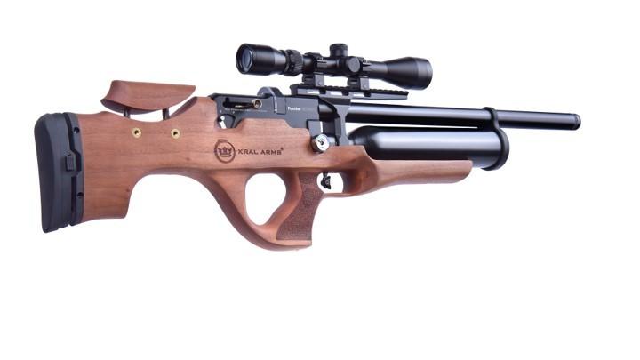 KRAL PUNCHER EKINOKS PCP, WALNUT, 5.5MM - SEMI AUTOMATIC