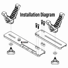 Load image into Gallery viewer, ROCKSTAD DUAL SHOOTING REST ADAPTER FOR TRIPOD
