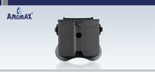 Load image into Gallery viewer, Amomax mpu double magazine holster paddle for single/dbl stack 9mm/40/45
