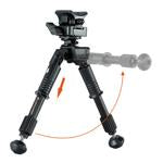 Load image into Gallery viewer, EQUALIZER 350MM - 720MM 2QS PIVOTING BI-POD WITH PICATINNY RAIL SYSTEM
