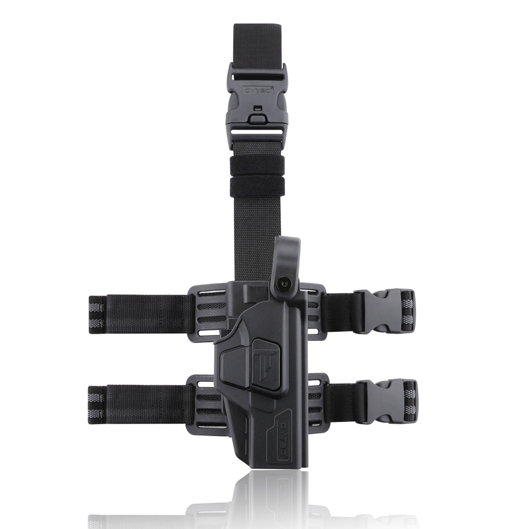 Cytac Duty Holster For Glock 17 Duty Level III with Drop Leg Platform