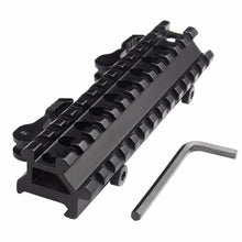 Load image into Gallery viewer, rail mount picatinny 45degree offset 13 slot with quick detach
