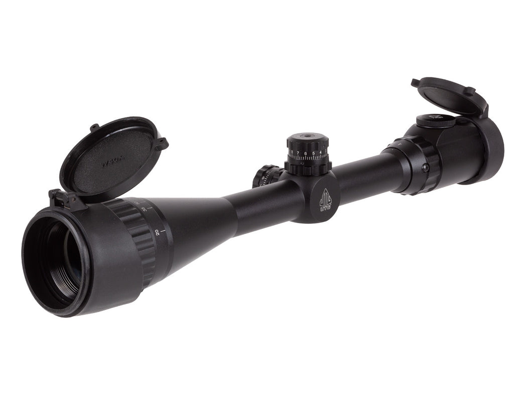 UTG 4-16X50 1″ AO 36-COLOR MIL-DOT W/ RINGS HUNTER SCOPE