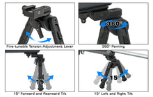 Load image into Gallery viewer, UTG® Recon 360® TL Bipod, 5.5&quot;-7.0&quot; Center Height, Picatinny
