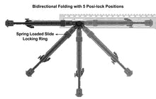 Load image into Gallery viewer, UTG RECON FLEX M-LOK Bipod, Matte Black, 8.0&quot;-11.8&quot; Center Height
