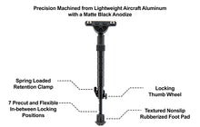 Load image into Gallery viewer, UTG RECON FLEX M-LOK Bipod, Matte Black, 8.0&quot;-11.8&quot; Center Height
