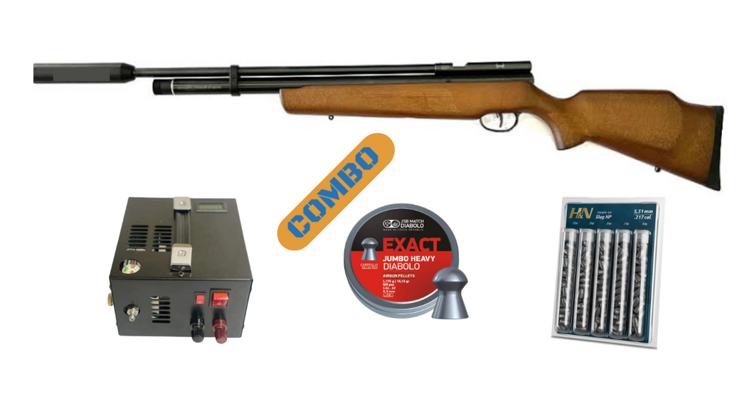 COMBO Venom B57 PCP Air Rifle, 5.5mm Single Shot