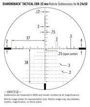 Load image into Gallery viewer, Vortex Diamondback Tactical 6-24x50 FFP Rifle Scope - EBR-2C MOA Reticle | 30 mm
