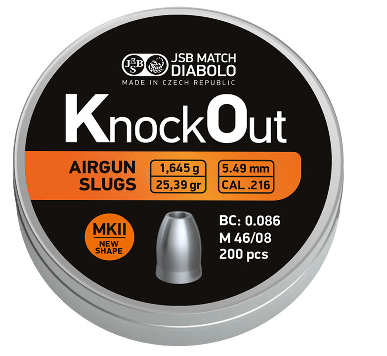 Jsb knock out slug mkII .22 (5.49mm) 25.39gr 200s