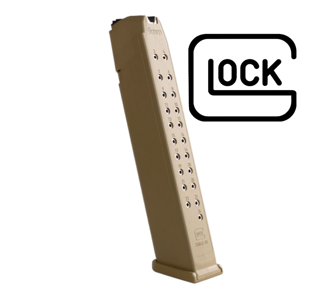 Glock 9mm Luger 24 Round Magazine Coyote