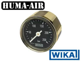 Huma-air Wika Black Mini Pressure Gauge 28 mm 250 Bar