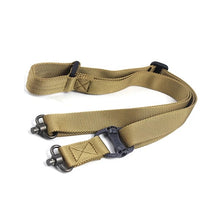 Load image into Gallery viewer, Tactical sling 1 or 2 point qd w/swivel studs tan
