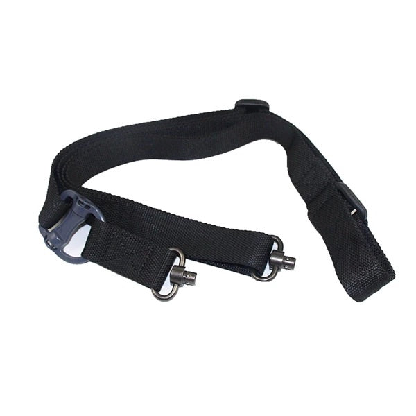 Tactical sling 1 or 2 point qd w/swivel studs black