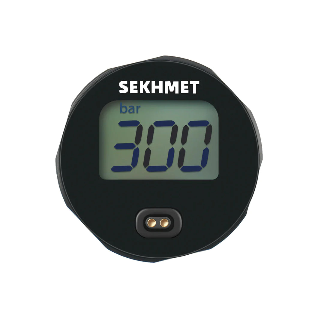 Sekhmet Digital Gauge (manometer) 25MM Black 1/8 BSP