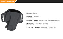 Load image into Gallery viewer, Cytac og19 owb pancake holster for glock
